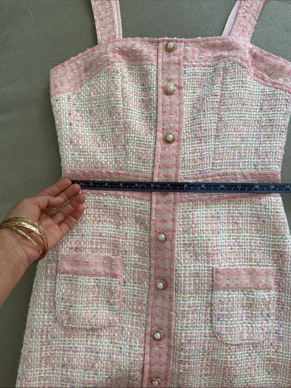 Amanda Uprichard Pink Tweed Mini Dress - Picture 8 of 9